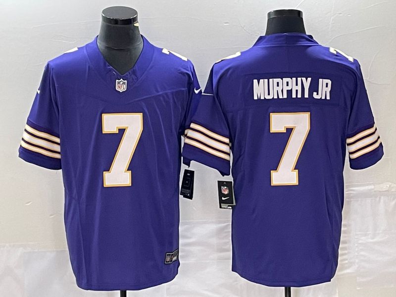 Men Minnesota Vikings #7 Murphy jr Purple Nike Throwback Vapor Limited NFL Jersey->minnesota vikings->NFL Jersey